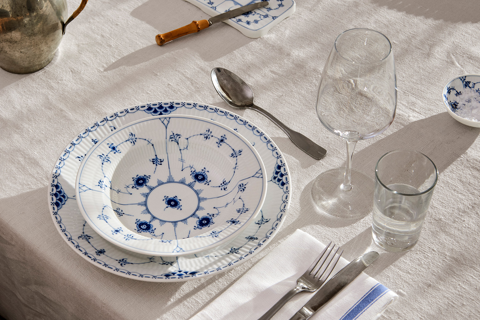 Blue Fluted Half Lace from Royal Copenhagen